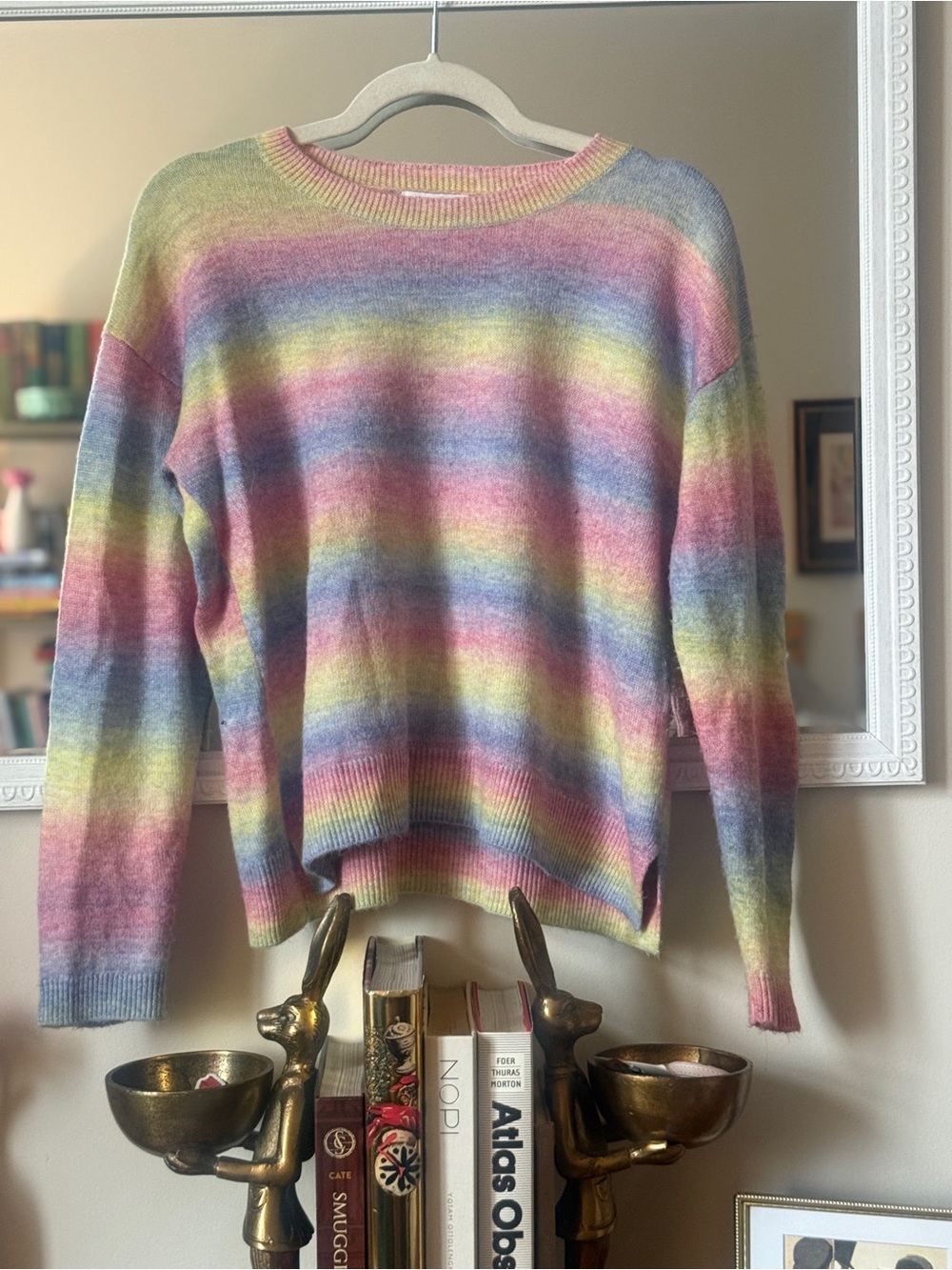 Johnny Was “Sunrise Stripe” Sweater — Size S
